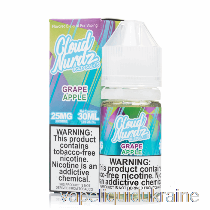 Vape Ukraine ICED Grape Apple - Cloud Nurdz Salts - 30mL 25mg